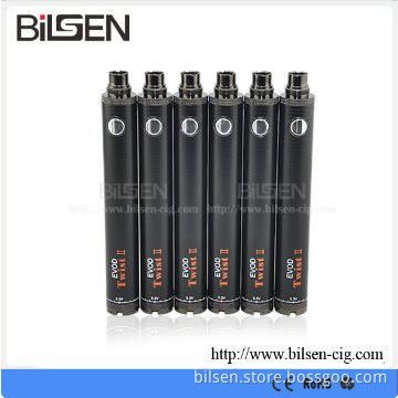 New Arrival! High quality 1300 mAh Evod Twist 2 Battery E Cigarette